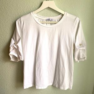 Zara Pearl Detail T-Shirt